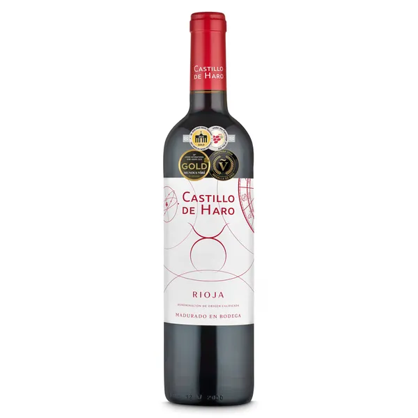 Vino tinto joven madurado D.O. Rioja Castillo de Haro 75 cl 2
