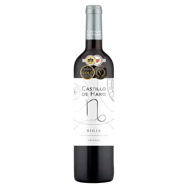 Vino tinto crianza D.O. Rioja Castillo de Haro botella 75 cl