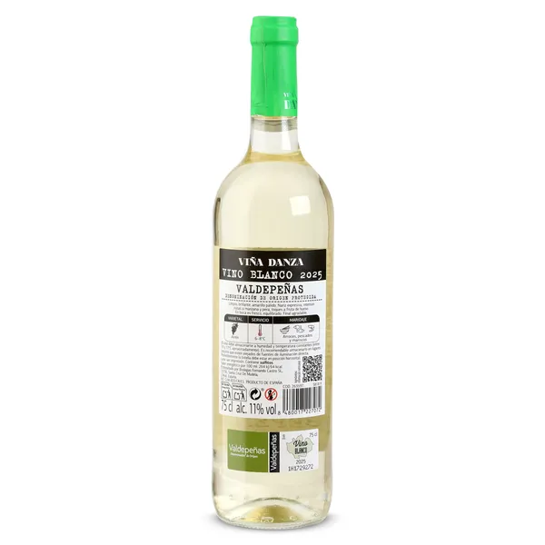 Vino blanco D.O. Valdepeñas Viña Danza 75 cl 3
