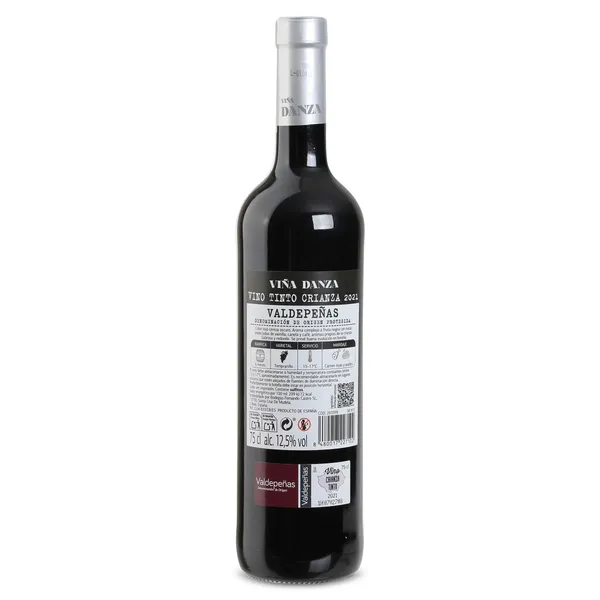 Vino tinto crianza D.O. Valdepeñas Viña Danza 75 cl 3