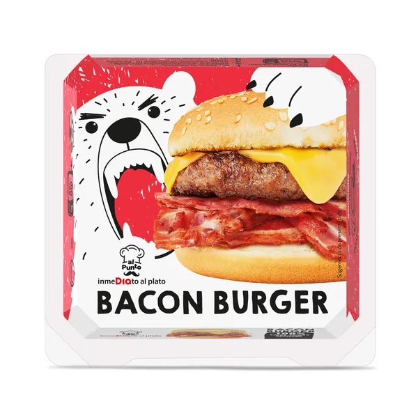 Hamburguesa con bacon Al Punto Dia 220 g 2