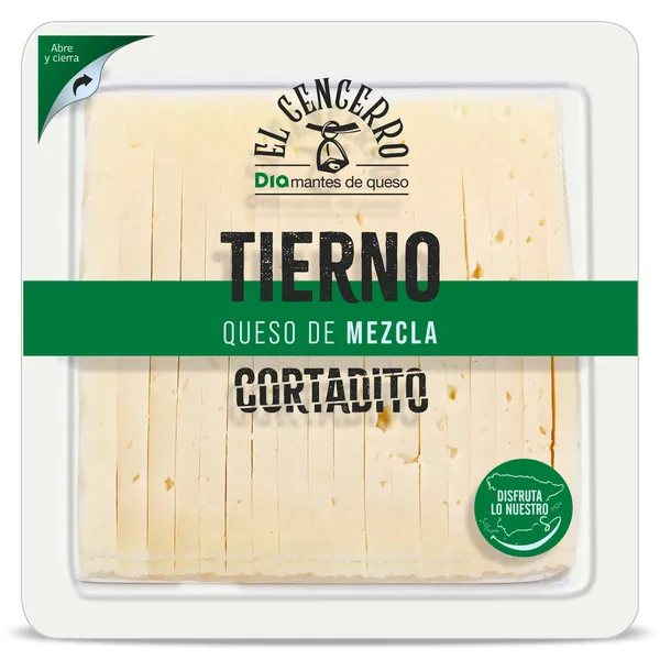 Queso tierno cortado Dia El Cencerro 250 g 2