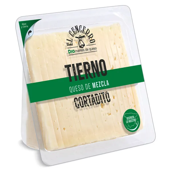 Queso tierno cortado Dia El Cencerro 250 g