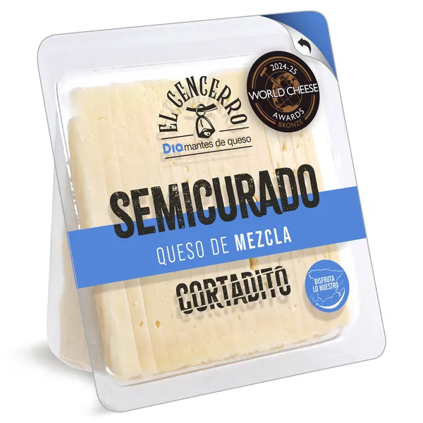 Queso semicurado cortado Dia El Cencerro 250 g