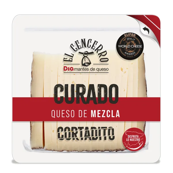 Queso curado cortado Dia El Cencerro 250 g 2