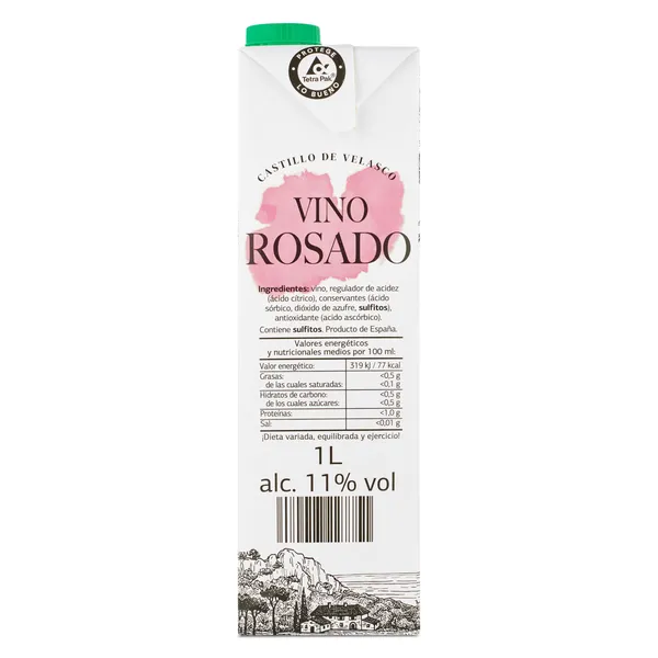 Vino rosado Castillo de Velasco 1 L 4