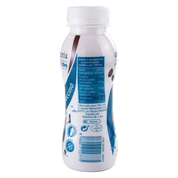 Café cappuccino Dia Cafetería botella 230 ml 2