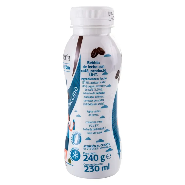 Café cappuccino Dia Cafetería botella 230 ml 3