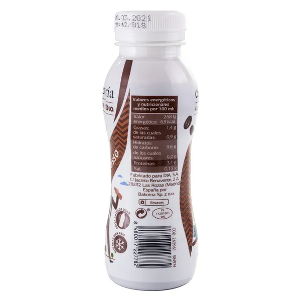 Café espresso Dia Cafetería botella 230 ml 2