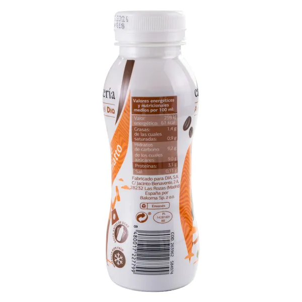 Café latte macchiato Dia Cafetería 230 ml 3