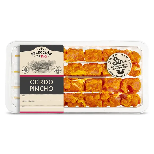 Pincho de cerdo adobado Selección de Dia 340 g 2
