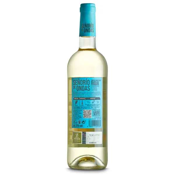 Vino blanco D.O. Rioja Señorío de Ondas botella 75 cl 2