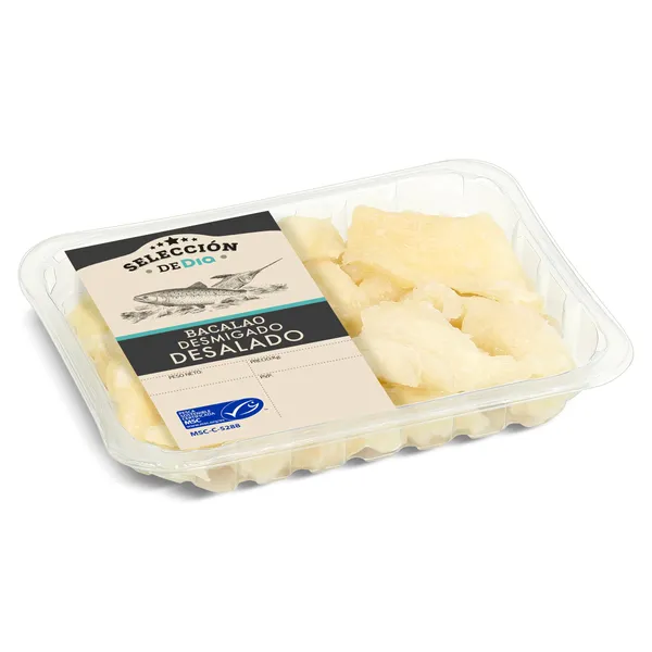 Bacalao desmigado desalado MSC Selección de Dia bandeja 250 g