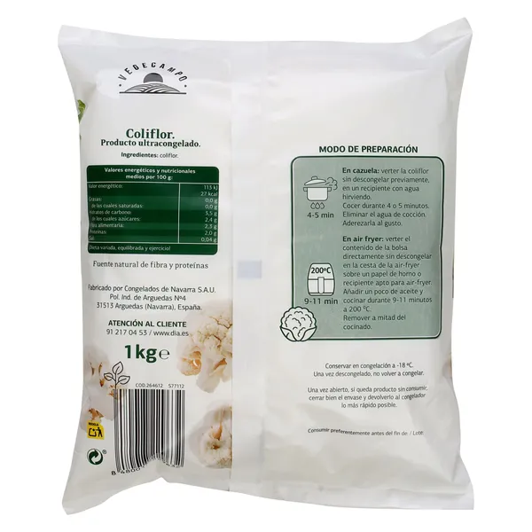 Coliflor Dia Vegecampo 1 Kg 2