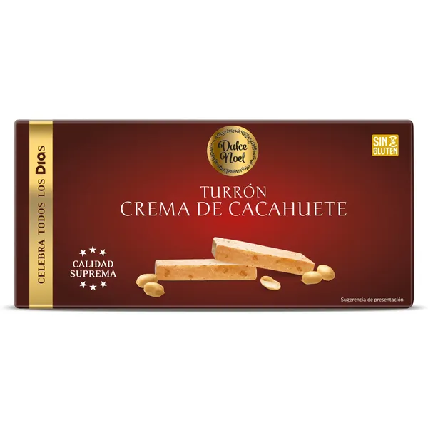 Turrón de crema de cacahuete Dulce Noel Dia caja 150 g 2