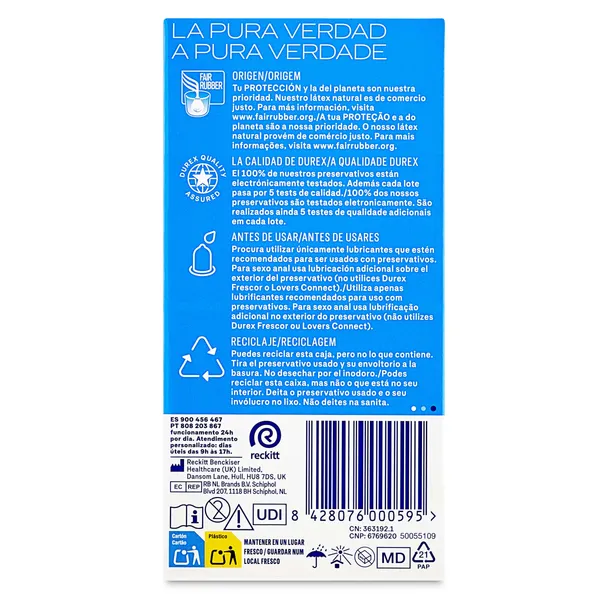 Preservativos natural comfort Durex caja 12 unidades 3