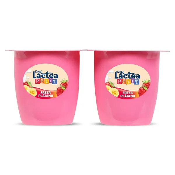 Petit de fresa y plátano Dia Láctea pack 4 x 100 g 2