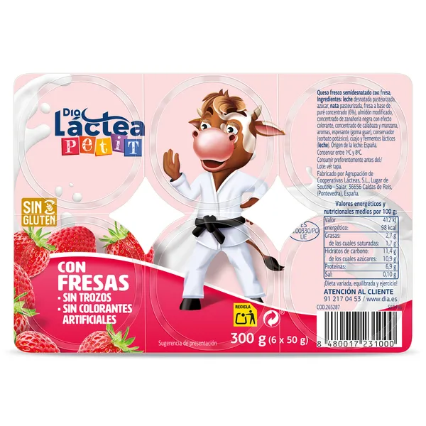 Petit de fresa Dia Láctea 6 x 50 g 2