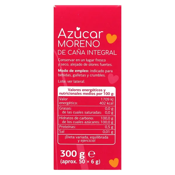 Azúcar moreno en sobres Dia 300 g 5