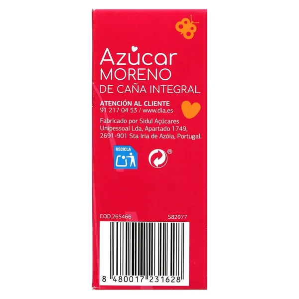 Azúcar moreno en sobres Dia 300 g 6