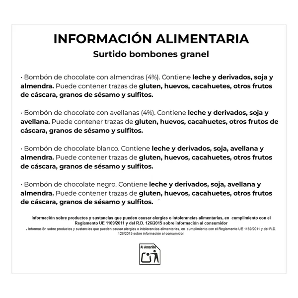 Bombones surtidos Dulce Noel Dia 60 g aprox. 5