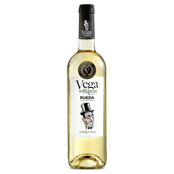 Vino blanco verdejo-viura D.O. Rueda Vega del Báron 75 cl 2