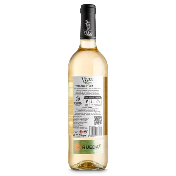 Vino blanco verdejo-viura D.O. Rueda Vega del Báron 75 cl 3