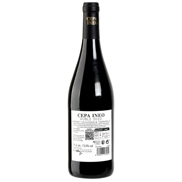 Vino tinto roble D.O. Somontano Cepa ineo 75 cl 3
