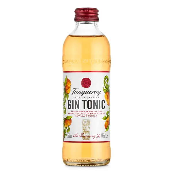 Preparado de ginebra & tónica flor de sevilla Tanqueray botella 27.5 cl