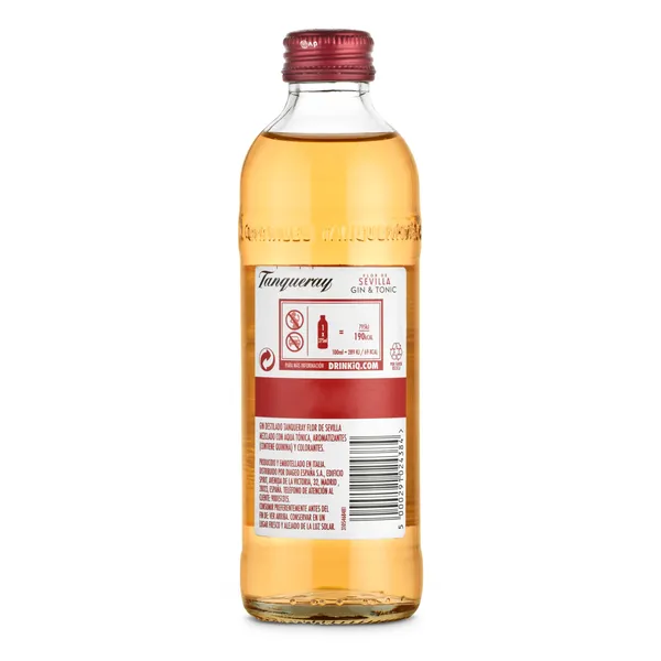 Preparado de ginebra & tónica flor de sevilla Tanqueray botella 27.5 cl 2