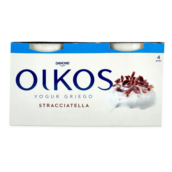 Yogur griego stracciatella Oikos pack 4 x 110 g 2