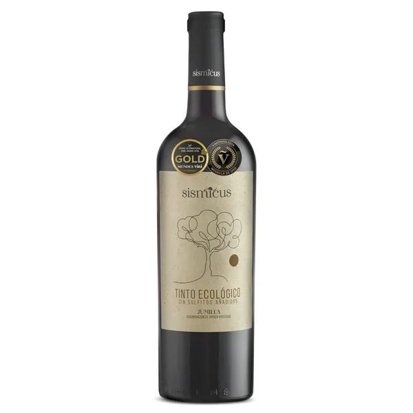 Vino tinto ecológico D.O. Jumilla Sismicus botella 75 cl