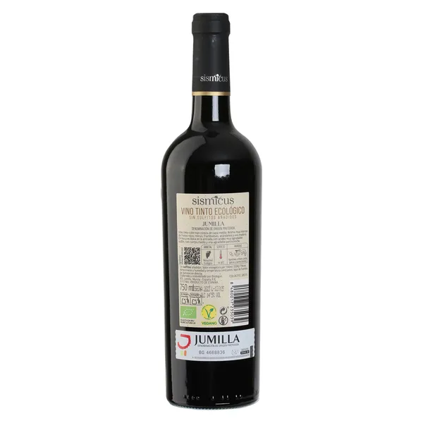 Vino tinto ecológico D.O. Jumilla Sismicus botella 75 cl 2