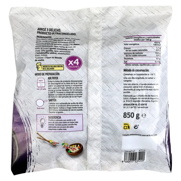 Arroz tres delicias Dia Al Punto 850 g 3