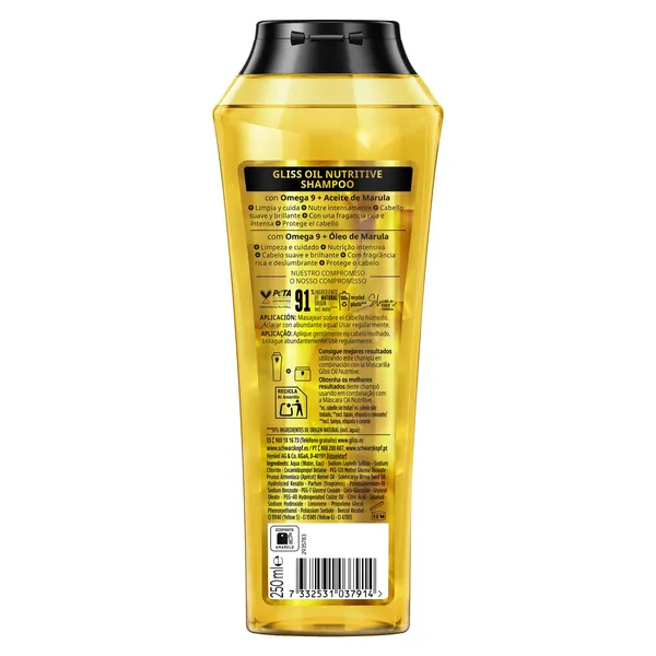 Champú ultimate oil elixir cabello castigado Gliss botella 250 ml 2