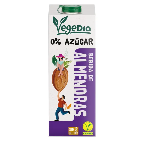 Bebida de almendras 0% azúcares Dia Vegedia 1 L 2