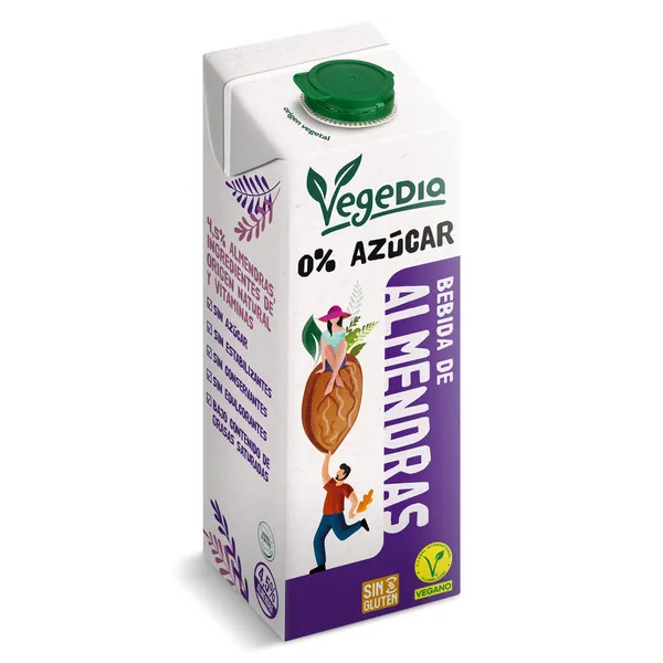 Bebida de almendras 0% azúcares Dia Vegedia 1 L 3
