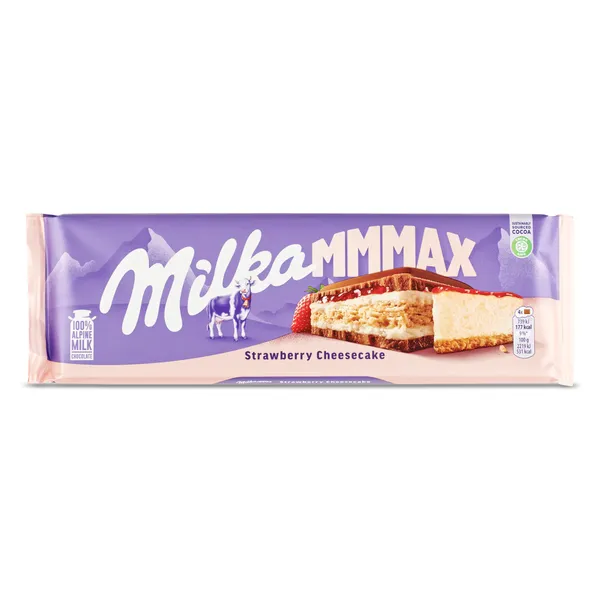 Chocolate con leche relleno strawberry cheesecake Milka MMMAX 300 g