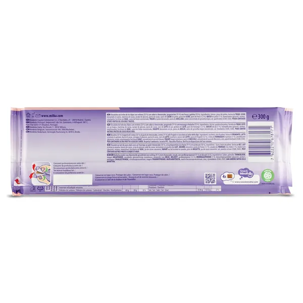 Chocolate con leche relleno strawberry cheesecake Milka MMMAX 300 g 2