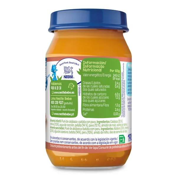 Puré de verduritas con pavo Nestlé 190 g 3