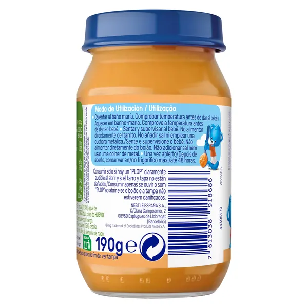 Puré de espaguetis con pollo Nestlé 190 g 4