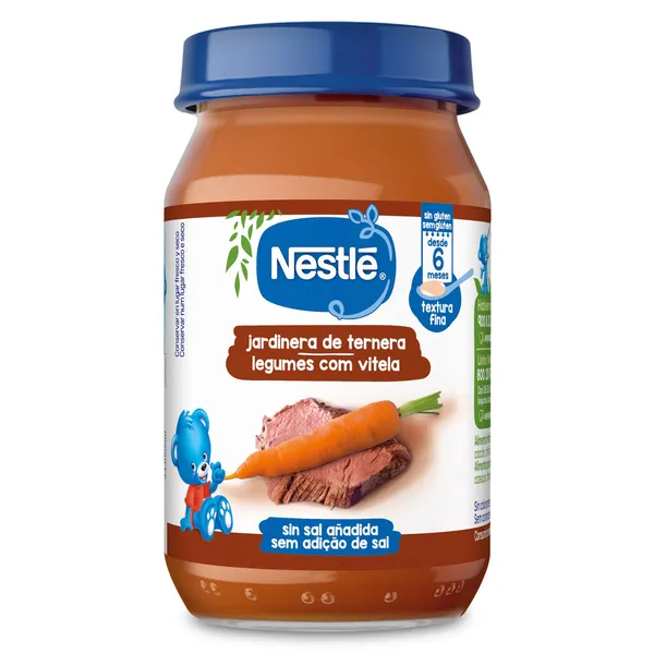 Puré de hortalizas y ternera Nestlé frasco 190 g 2