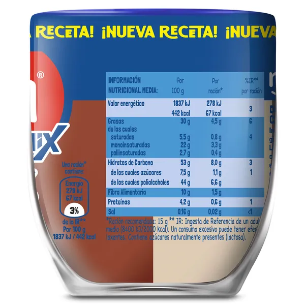 Crema de cacao y leche de avellanas dúo 0% Nocilla 180 g 3
