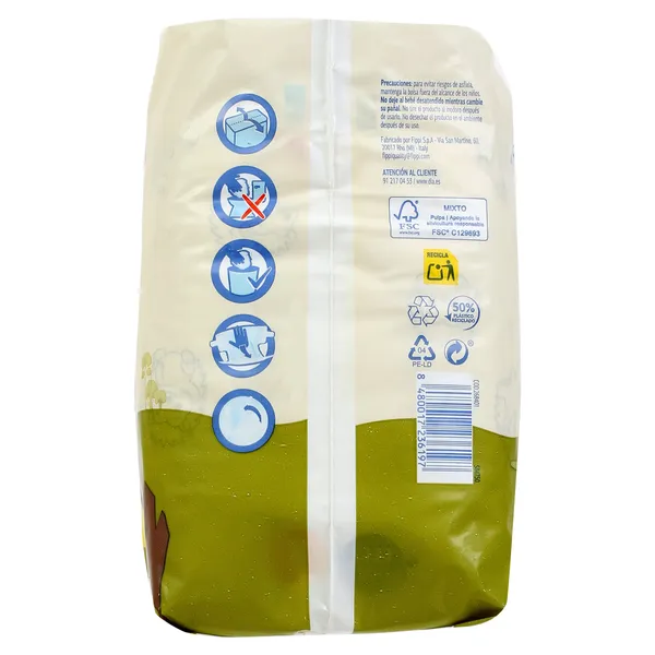 Pañales 2-5 kgs talla 1 Dia Planeta Bebé bolsa 24 unidades 4