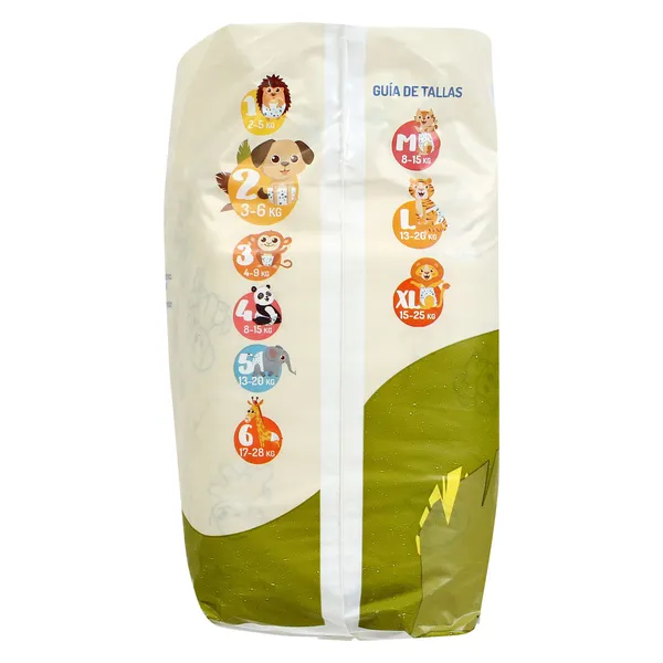 Pañales 3-6 kgs talla 2 Dia Planeta Bebé bolsa 40 unidades 5