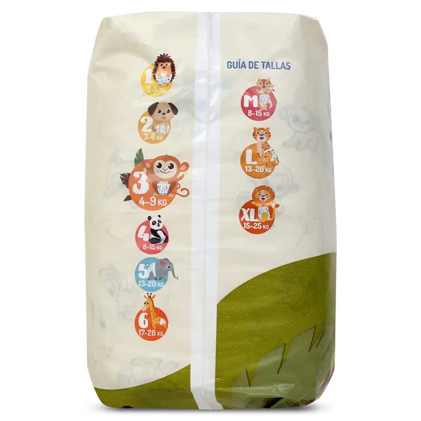 Pañales 4-9 kgs talla 3 Dia Planeta Bebé bolsa 50 unidades 5