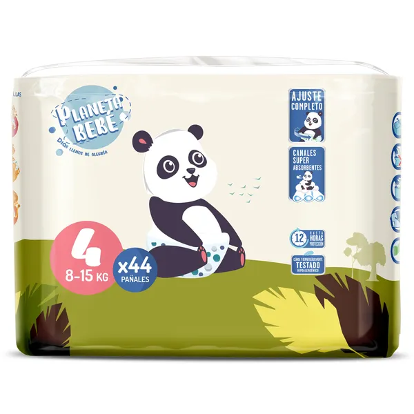 Pañales 8-15 kg talla 4 Dia Planeta Bebé 44 unidades 2