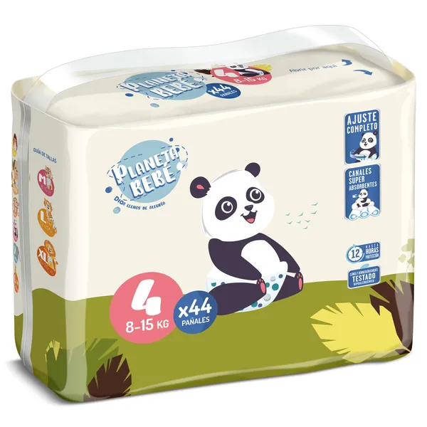 Pañales 8-15 kg talla 4 Dia Planeta Bebé 44 unidades 3
