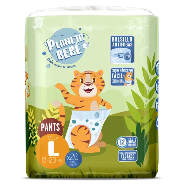 Pañales pants 13-20 kg talla L Dia Planeta Bebé 20 unidades 2