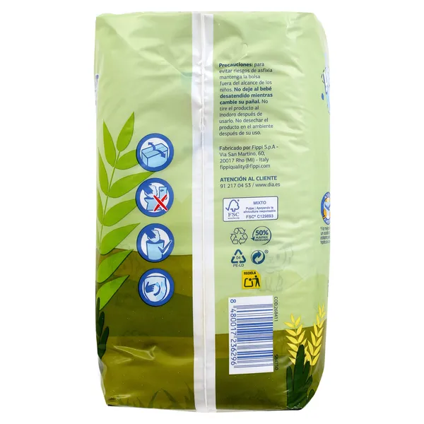 Pañales 15-25 kg talla XL Dia Planeta Bebé bolsa 18 unidades 4